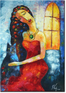 Obraz ręcznie malowany 3 olejny obraz