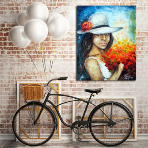 obrazy ręcznie malowane do salonu