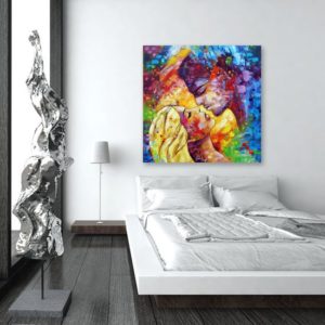 Obrazy ręcznie malowane do sypialni