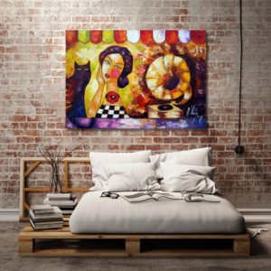 Obrazy ręcznie malowane do sypialni