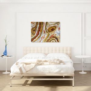 Fakturowany obraz z żywicy z kryształami w stylu GEODE 10