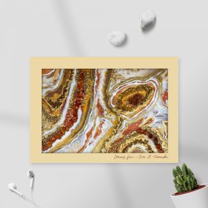 Fakturowany obraz z żywicy z kryształami w stylu GEODE 14