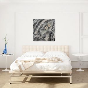 Trójwymiarowy obraz malowany żywicą z różami 6