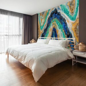 Tryptyk z żywicy z kolorowymi kamyczkami w stylu GEODE 15 Tryptyk z żywicy z kolorowymi kamyczkami w stylu GEODE 17