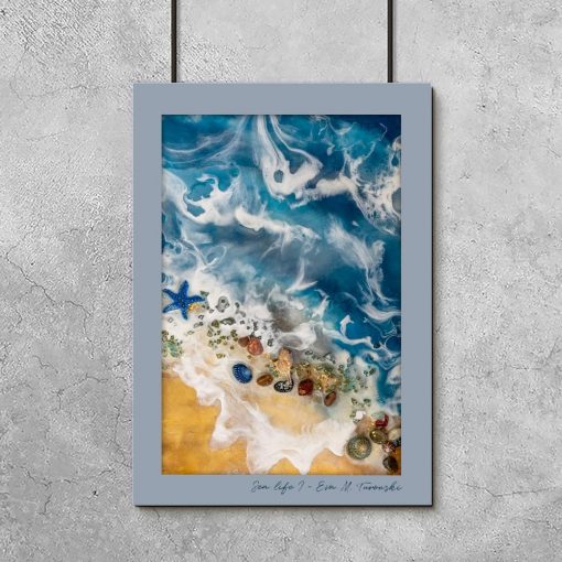 Plakat resin art - Motyw morza