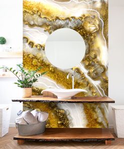 Fototapeta - Dekoracje z żywicy z kryształkami