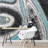 Fototapeta czarno-niebieska - Reprodukcja malarstwa żywicznego 2 Fototapeta geode art - Szklany kwiat