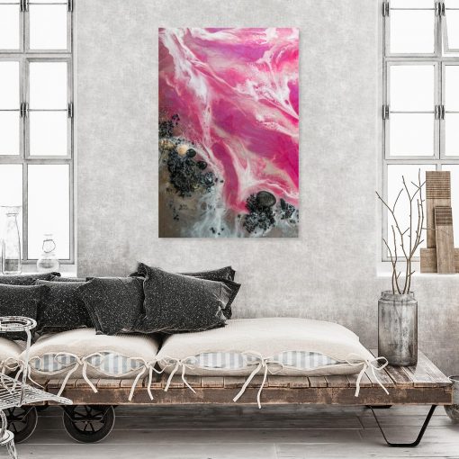 Obraz z motywem różowego morza
