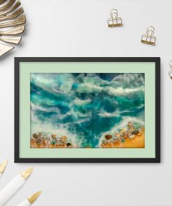 Plakat geode art - Muszle na pięknej plaży