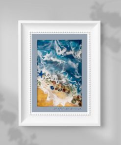 Plakat z motywem malarstwa żywicznego