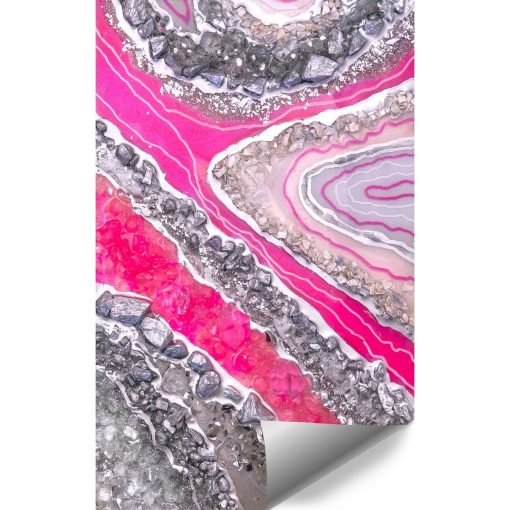 Fototapeta geode art - Różowe kamienie