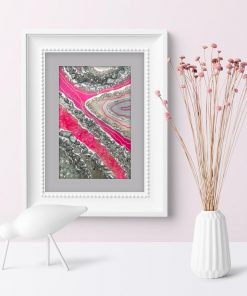 Pionowy plakat z abstrakcją do sypialni