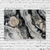 Obraz geode art z kwiatem i kamieniami 2 Obraz geode art - Róża