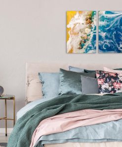 Obraz dyptyk z morzem i plażą