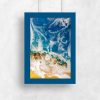 Plakat - Resin art z muszelkami 1 Plakat resin art z muszelkami