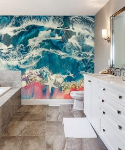 dekoracja do łazienki fototapeta reprodukcja malarstwa żywicą