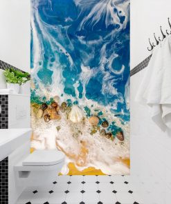 Fototapeta resin sea do toalety