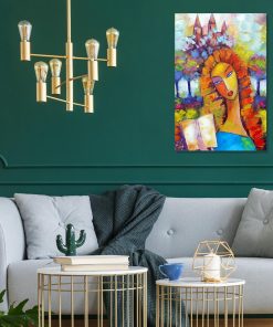 Duplikat obrazu z kobietą i książką