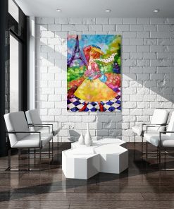 Kopia obrazu z modelką w Paryżu