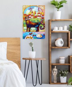 Obraz z kocurkiem do powieszenia w salonie