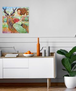 Obraz ze zwierzętami do upiększenia gabinetu