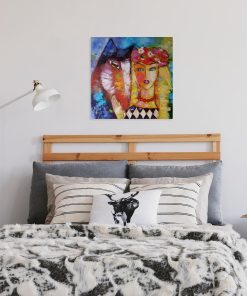 Obrazy z koniem i panną do sypialni