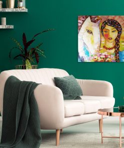 Reprodukcja obrazu - Panna z koniem - Anna Wach