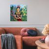 Obraz reprodukcja - Frida i senor Xolotl 1 Reprodukcja obrazu z Fridą Anny Wach
