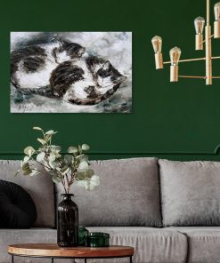 Dwa kotki na obrazie