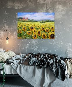 Obraz - Słonecznikowe wzgórze - na korytarz