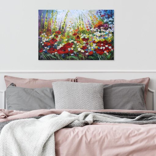 Replika obrazu Anny Wach z kwiatami