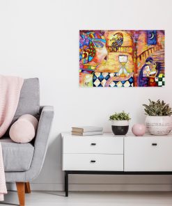 Replika obrazu z kobietą i klepsydrą