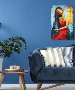 Replika obrazu z kobietą w naszyjniku