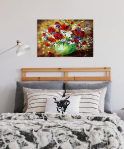 Replika obrazu z polnymi kwiatami