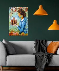 Reprodukcja obrazu z Jane do dekoracji salonu