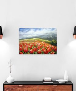 Obraz z tulipanami do sypialni