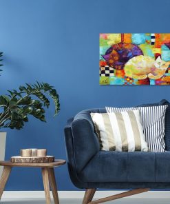 Obraz z kocurkami do salonu