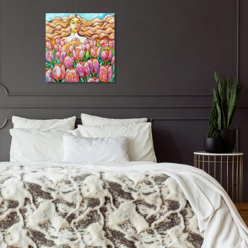 Obraz z motywem kwiatów do pokoju