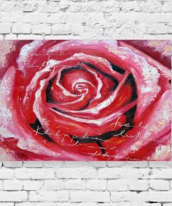 Obraz z motywem róży do dekoracji sypialni